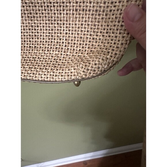 Vintage John Romain Handbag Purse‎ Woven Straw Wicker and Leather 1970's - Picture 13 of 15